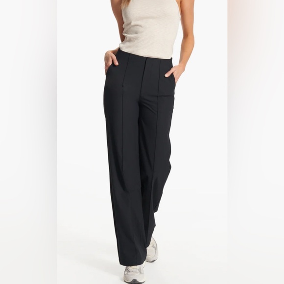 Vuori Pants - Vuori Black Wide-Leg Women's Pants- XS